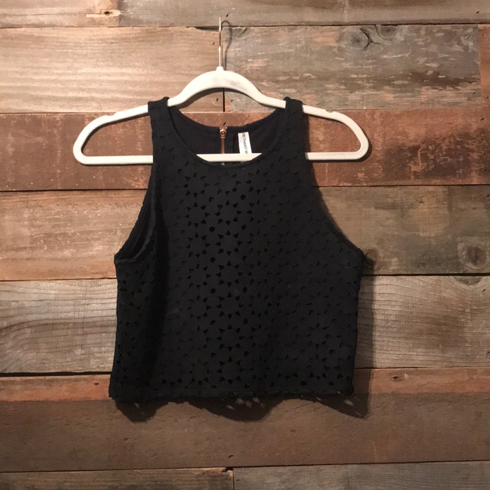 black crop top